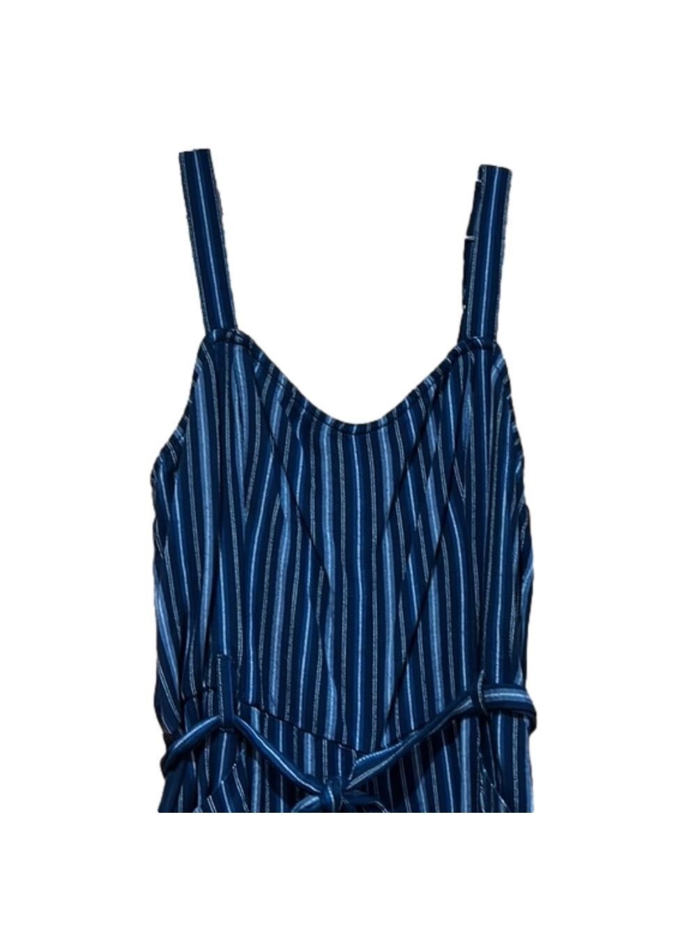 Hollister Striped Jumpsuit Blue Size Medium - Picture 3 of 12